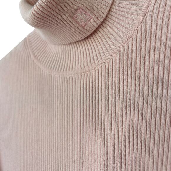 Lauren Ralph Lauren Women's Pink Ribbed Turtleneck Size XL - Picture 3 of 6